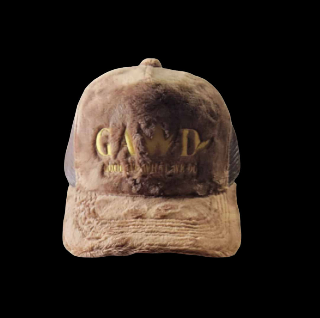 FURRY MESH 5 PANEL TRUCKER HATS w/LOGO