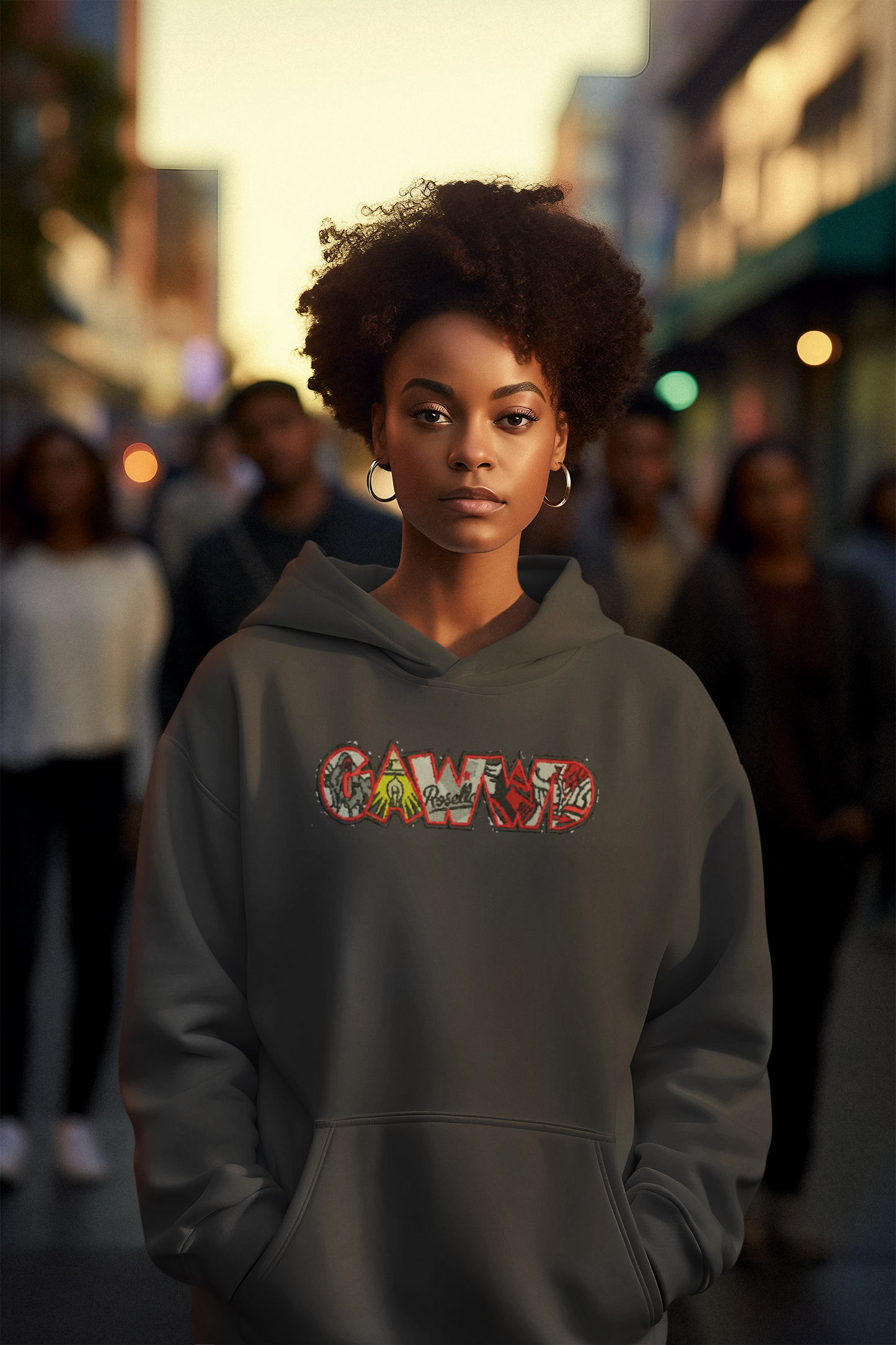 Roselle Hoodie w/Embroidery Patch
