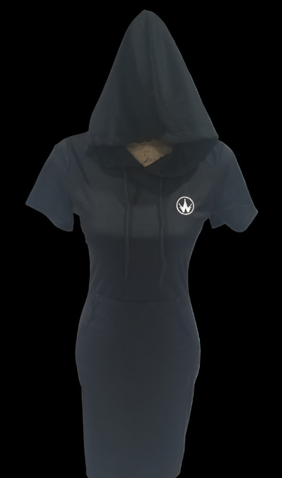 Hoodie Dress, Short Sleeve