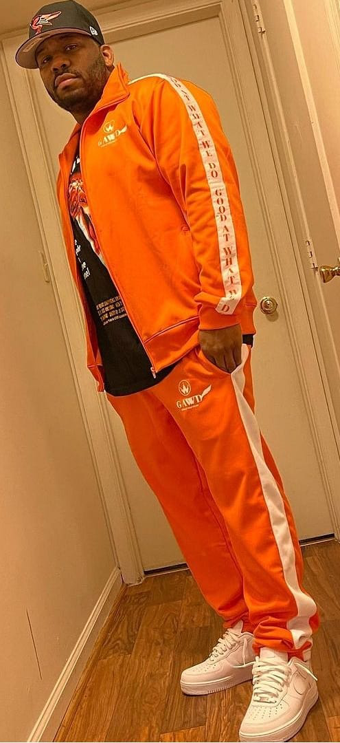 Track Suit w/logo and Side Stripe