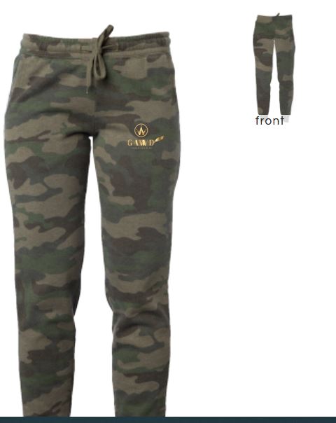 Womens Camo Wash Sweatpants