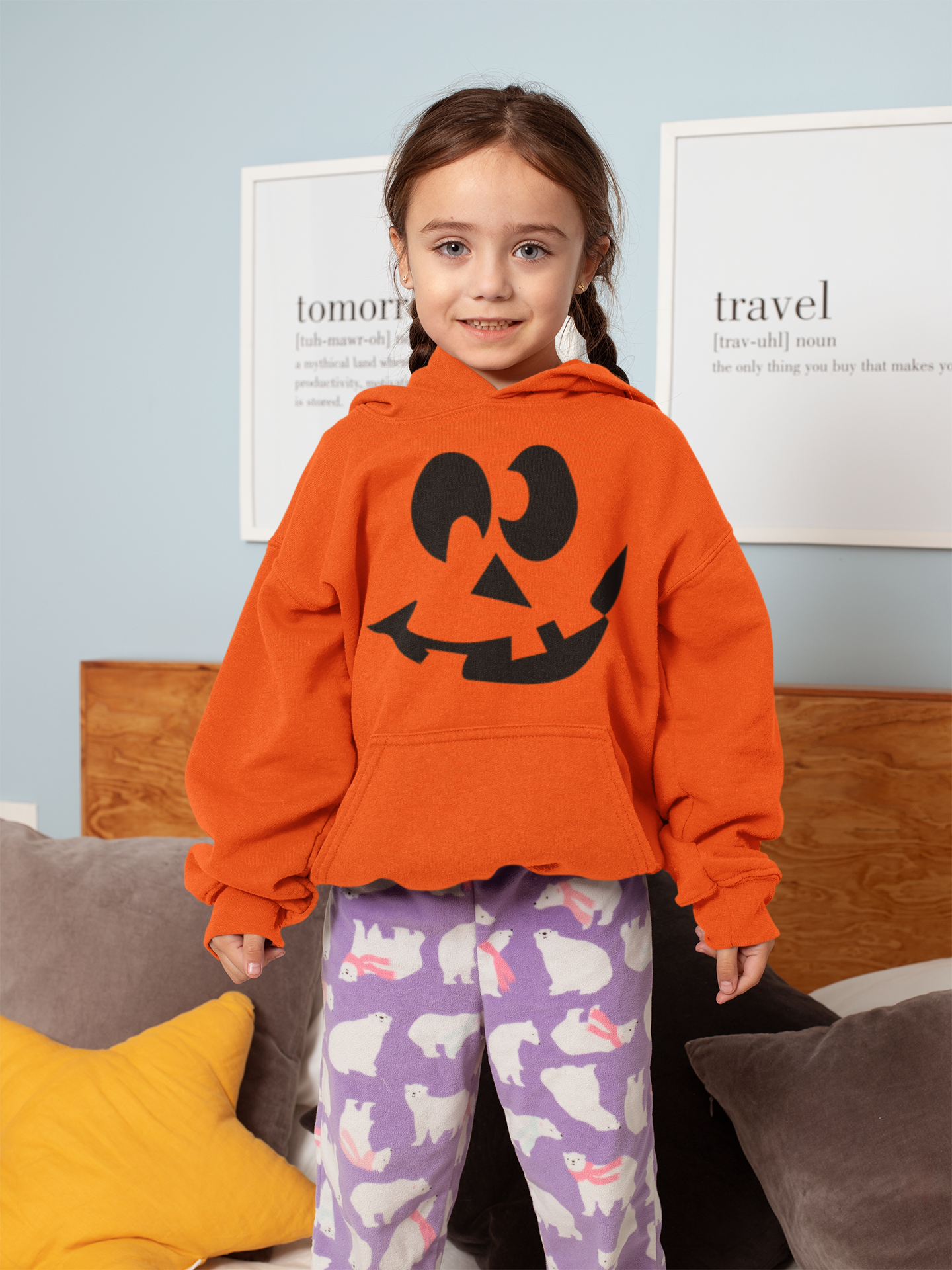 Faces of Halloween Hoodie YOUTH