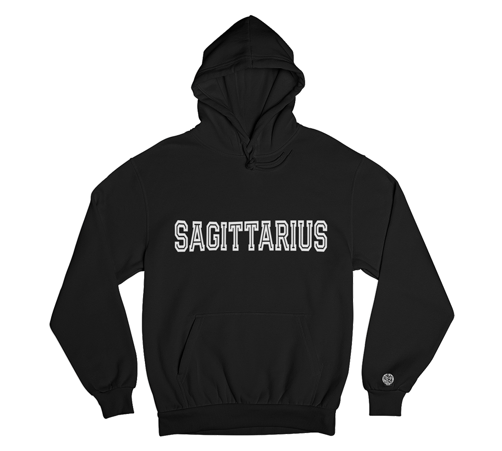 Zodiac Hoodie with Tribal Sleeve Logo