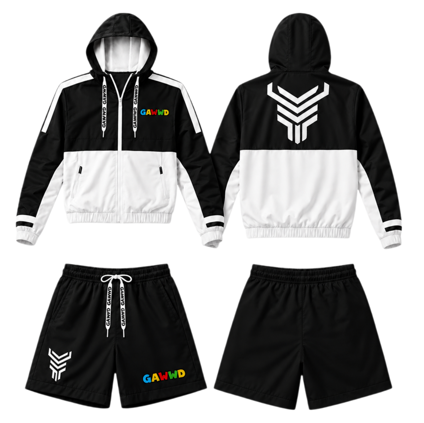 GAWWD Velocity Luxe Windbreaker Shortset